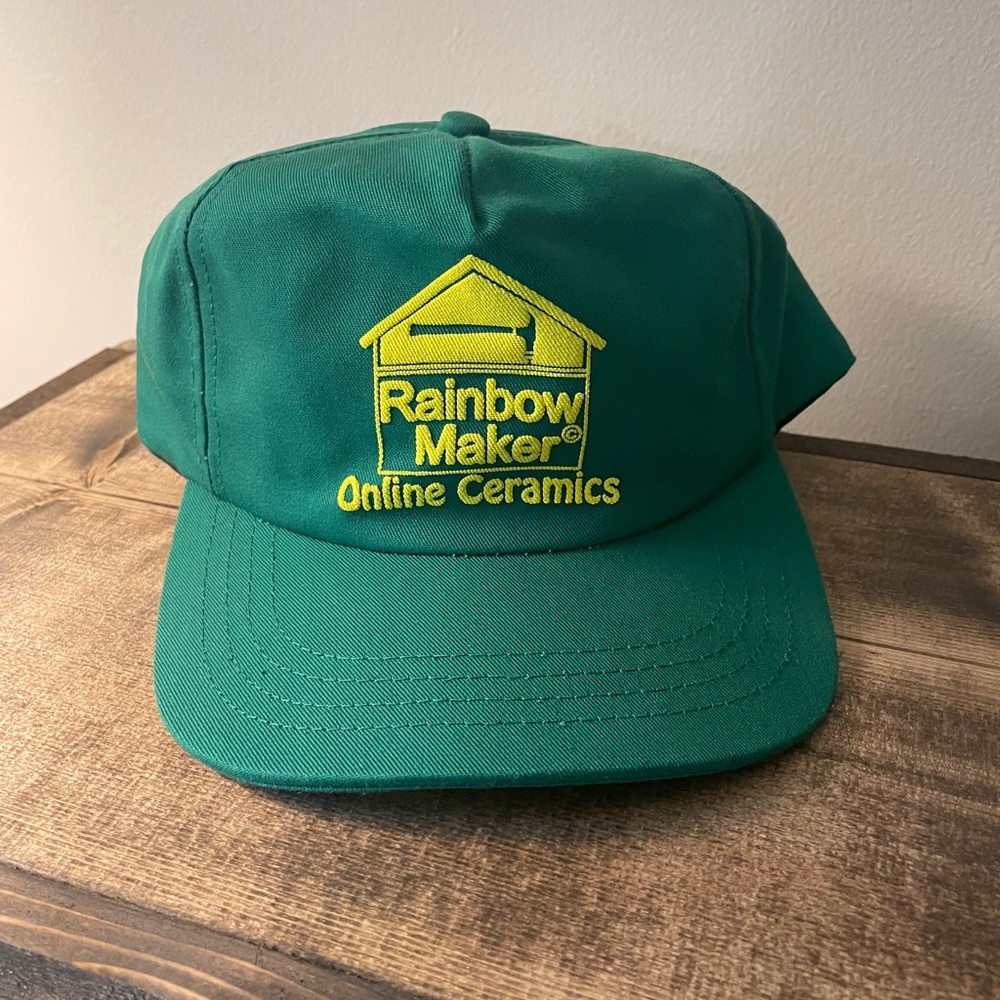 Online Ceramics - Rainbow Maker hat. NWOT